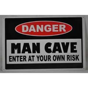  Danger Man Cave Tin Sign: Everything Else