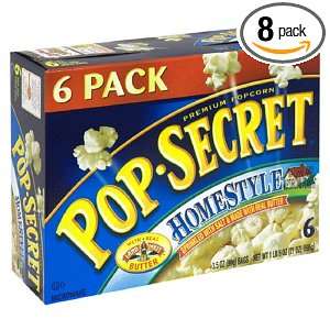 Pop Secret Popcorn, Homestyle, 6 Count: Grocery & Gourmet Food