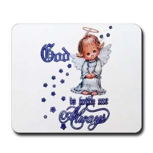  Mousepad (Mouse Pad) God Is With Me Always Angel 