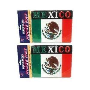  2pc SET Mexican Flag Mousepads Mexico Mouse Pad Mat 