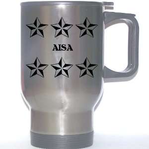  Personal Name Gift   AISA Stainless Steel Mug (black 