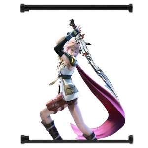 Final Fantasy XIII 13 Game Lightning Fabric Wall Scroll Poster (32x38 
