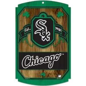  Chicago White Sox Shamrock 11x17 Wood Sign Sports 