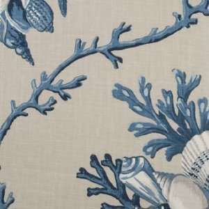  Duralee 21010   50 Natural Blue Fabric: Arts, Crafts 