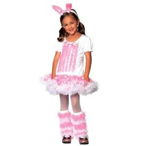  Child Girls Fluffy Bunny Costume Size 8 10: Toys & Games