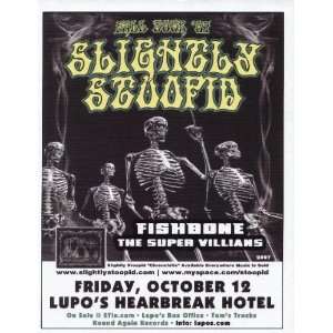  Slighty Stoopid Lupos Providence Concert Flyer Poster 