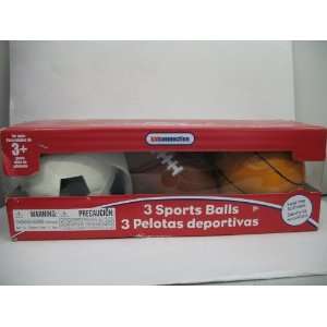  Kidconnection 3 Sports Balls Toys & Games