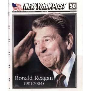  New York Post, Sunday, June 6, 2004 : Ronald Reagan, 1911 