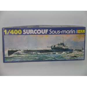  Surcouf Sous Marin French Submarine  Plastic Model Kit 