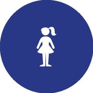   Girls Restroom Door Signs for Schools   12x12