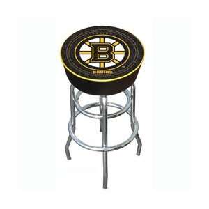  NHL Boston Bruins Padded Bar Stool: Sports & Outdoors