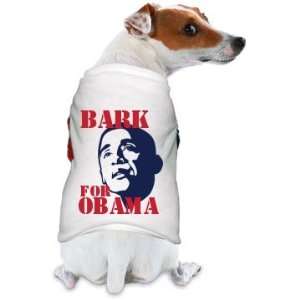  Bark For Obama Dog T: Custom Doggie Stars & Stripes T 