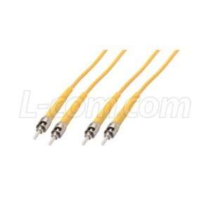   125, Single mode Plenum Fiber Cable ST / Dual ST, 2.0m Electronics