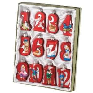  Set of 1 of 12 Days of Christmas Gift Box Tree Ornaments 