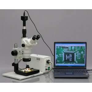 35x 180x Stereo Zoom Inspection Microscope 9MP Camera:  