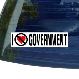  I Hate Anti GOVERNMENT   Window Bumper Sticker: Automotive