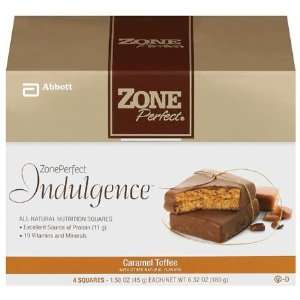 ZonePerfect Indulgence (TM) Squares Caramel Toffee / 1.58 oz. bar / 4 