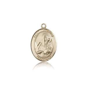 14kt Gold St. Saint Andrew the Apostle Medal 3/4 x 1/2 Inches 8000KT 
