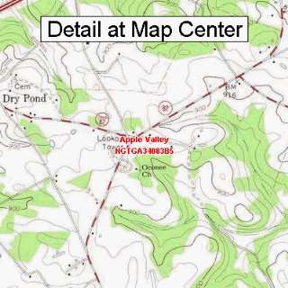 USGS Topographic Quadrangle Map   Apple Valley, Georgia (Folded 