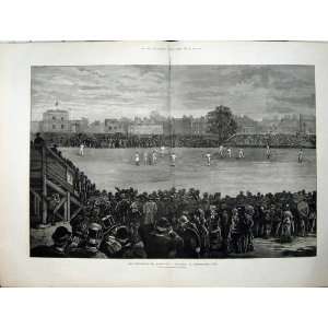  1882 Cricket Match Australia England Kennington Oval: Home 