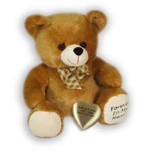Brown Huggable Heart Teddy Bear Cremation Urn:  Home 