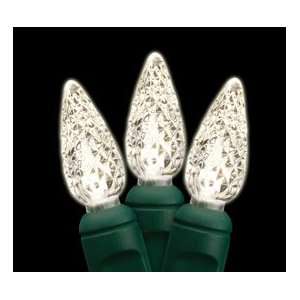   Clear C6 Auto & Boat Christmas Lights   Green Wire