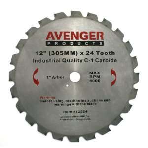  Avenger AV 12524 Rescue saw Blade, 12 inch by 24 tooth, 1 