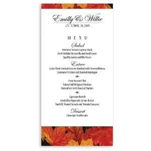  40 Wedding Menu Cards   Sweet Autumn Pop: Office Products