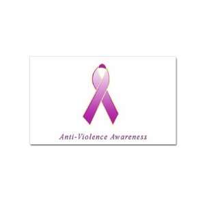 Anti Violence Awareness Rectangular Sticker: Office 