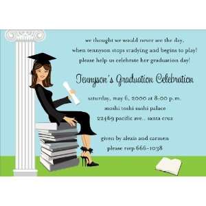  Stylish Graduate Black Hair Graduation Invitations Health 