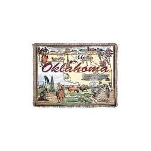  State of Oklahoma Tapestry Throw Blanket 50 x 60 Sports 