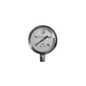  Pasco 1773 2 1/2 60# PSI Glycerine Pressure Gauge Patio 