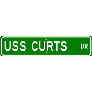  USS CURTS FFG 38 Street Sign   Navy Ship Gift Sailor 
