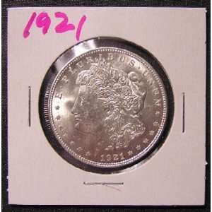  1921 P Morgan Silver Dollar, Brilliant Uncirculated 