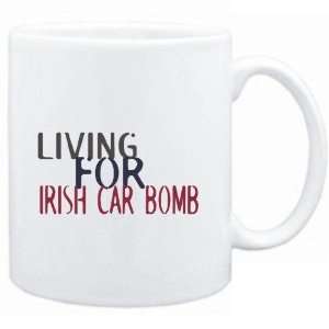 Mug White  living for Irish Car Bomb  Drinks:  Sports 