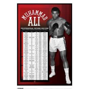  Muhammad Ali/Pro Boxing Record Poster: Home & Kitchen