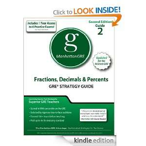 Fractions, Decimals, & Percents GRE Strategy Guide, 2nd Edition 
