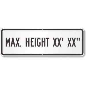  Max. Height ____ High Intensity Grade Sign, 36 x 12 