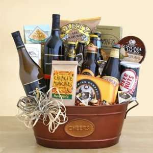  Get the Party Started Wine and Beer Gift Basket 