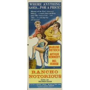  Rancho Notorious   Movie Poster   27 x 40