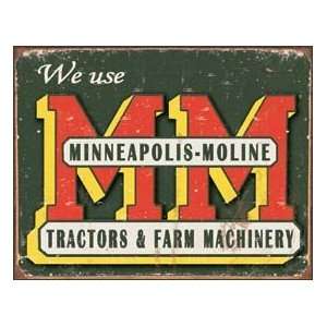    Tin Sign   Minneapolis Moline Tractors Logo: Everything Else