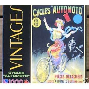   : 1000 Piece Vintage Jigsaw Puzzle   Cycles Automoto Toys & Games