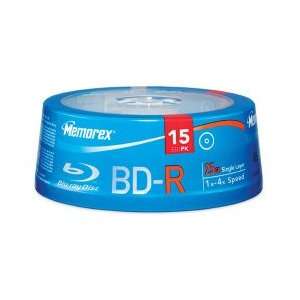  4X Single Layer Write Once 25GB Blu ray Disc (15 pack 