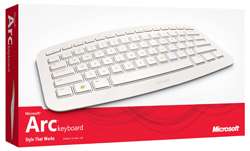  Microsoft Arc Wireless Keyboard   White: Electronics