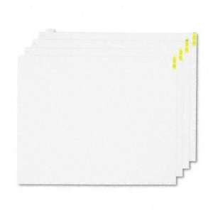   Step Dirt Grabber Mat 60 Sheet Pad Refills, 31 1/2x25 1/2, White, 4