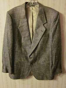 NINO CERRUTI sharp gray silk blend jacket sportcoat size 40 R  