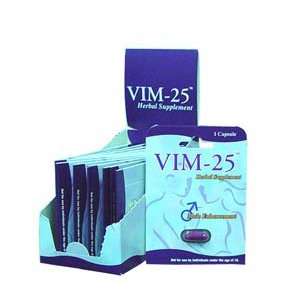  Vim  25 Male Enhancement   1 Pill Pack: Health 