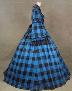 Civil War Blend Tartan Ball Gown Prom Dress 158 XL  