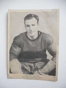 1939 OPC V301 1 hockey rare vintage card of Arthur Coulter  