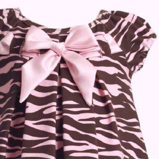 NWT Girls Bonnie Jean Brown Pink Zebra Leggings size 3T  